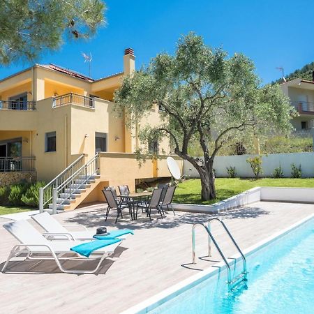 Louloudis Pool Villa Skala Rachoni  Ngoại thất bức ảnh