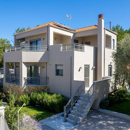 Louloudis Pool Villa Skala Rachoni  Ngoại thất bức ảnh