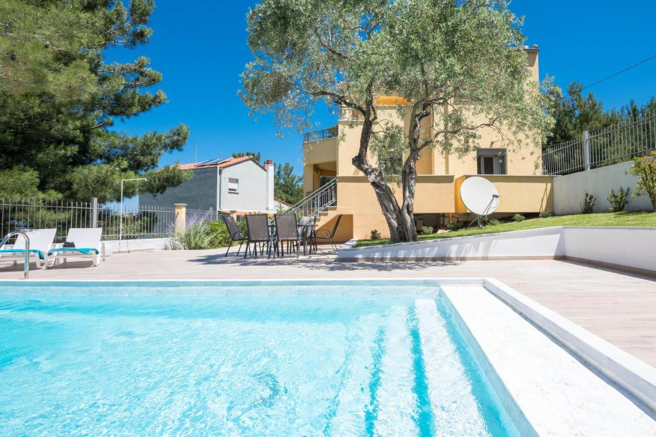 Louloudis Pool Villa Skala Rachoni  Ngoại thất bức ảnh