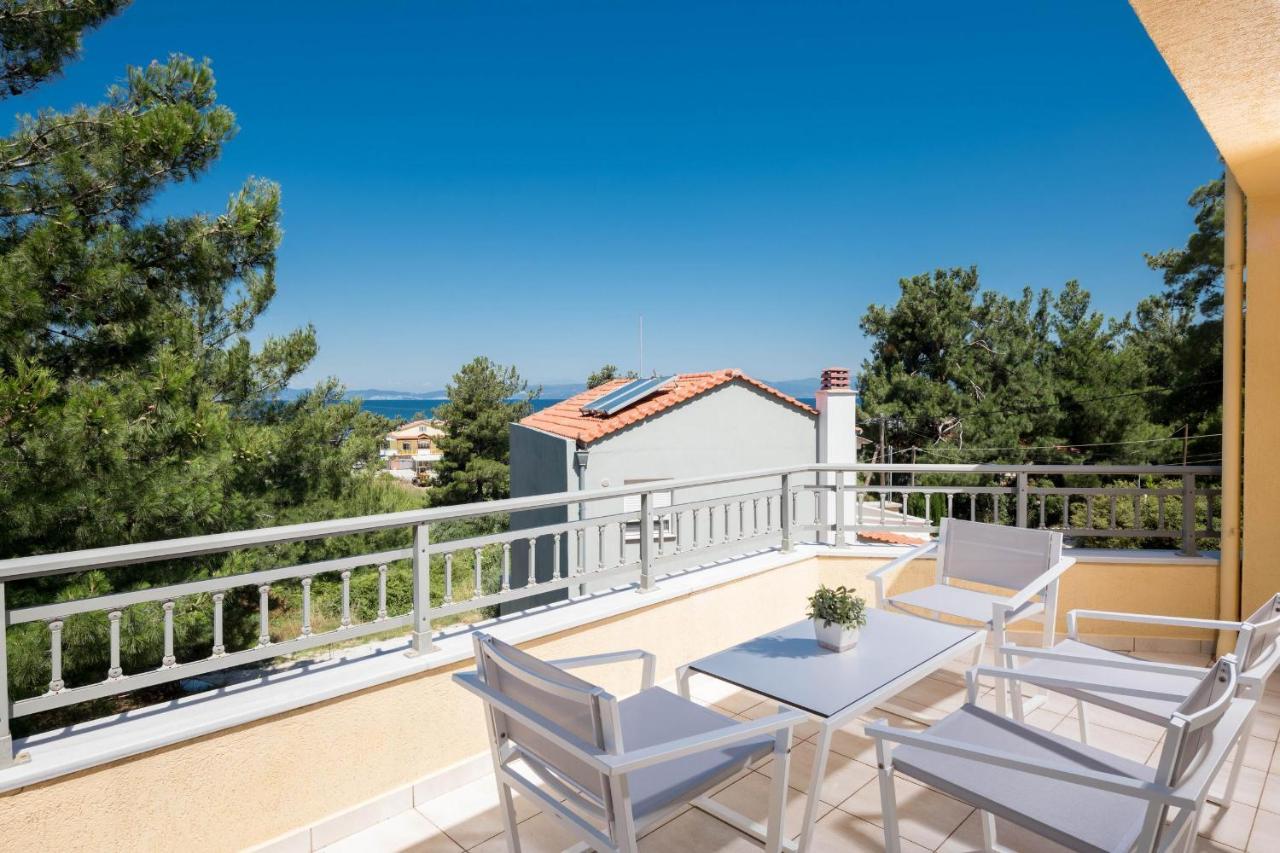 Louloudis Pool Villa Skala Rachoni  Ngoại thất bức ảnh